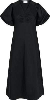 Illana Poplin Dress - Black