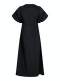 Illana Poplin Dress - Svart