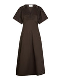 Illana Poplin Dress - Chokladbrun