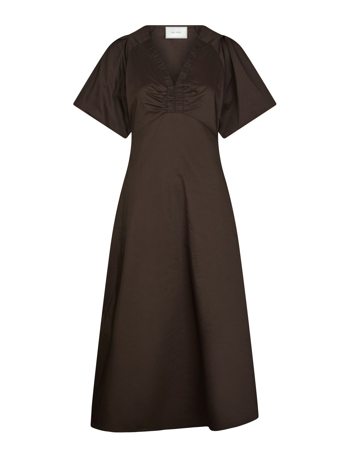Illana Poplin Dress - Chokladbrun