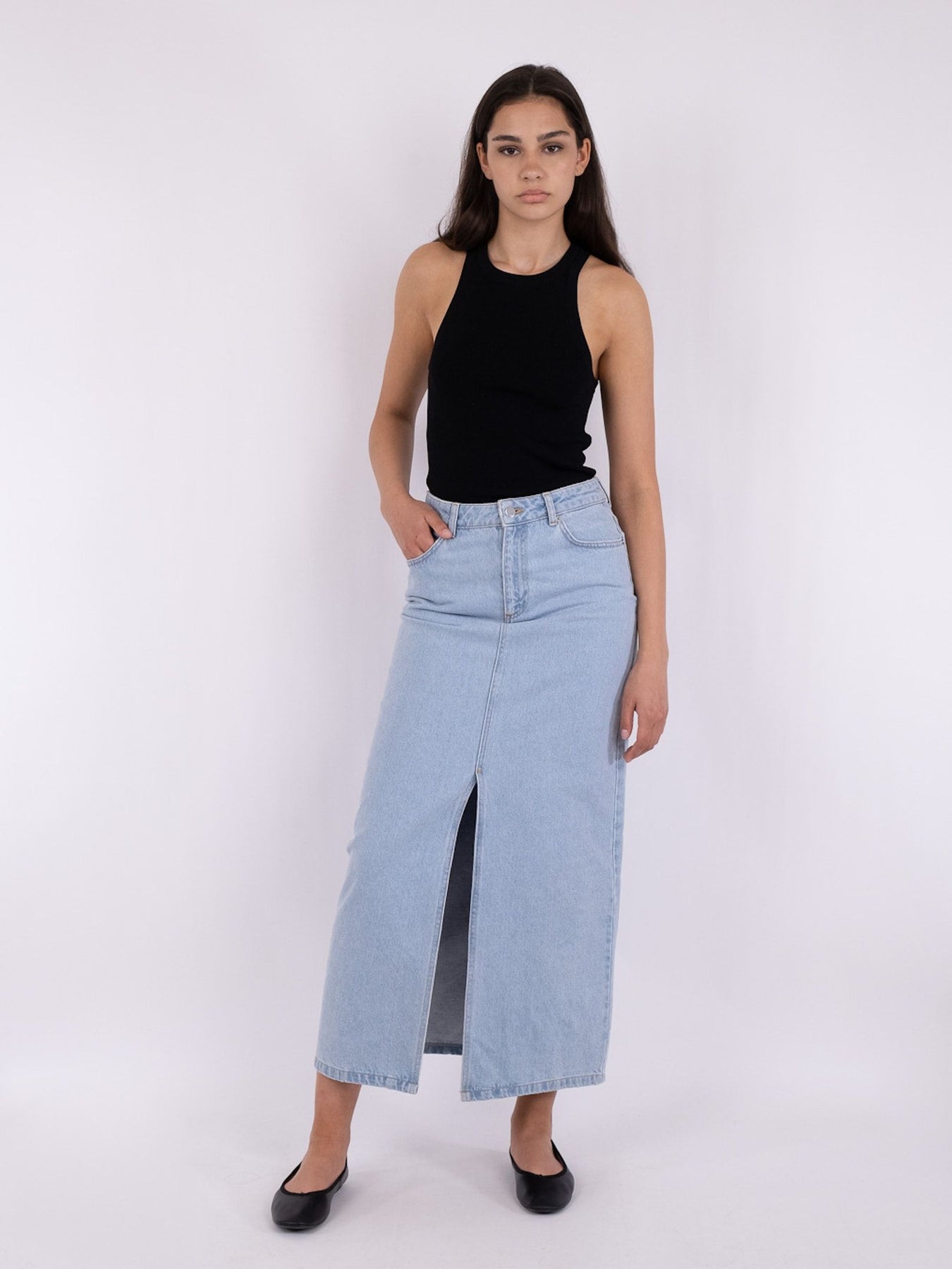 Frankie D Skirt - Light Blue
