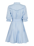 Rigitta S Voile Dress - Light Blue
