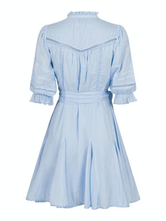 Rigitta S Voile Dress - Light Blue