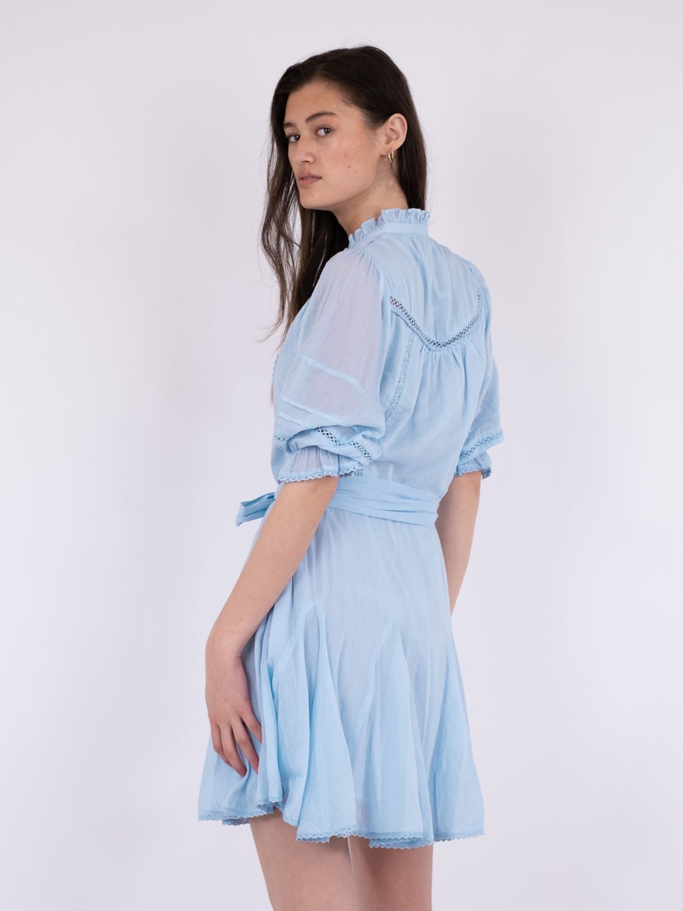 Rigitta S Voile Dress - Light Blue