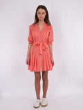 Rigitta S Voile Dress - Coral