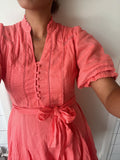 Rigitta S Voile Dress - Coral