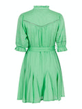 Rigitta S Voile Dress - Apple Green