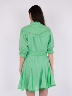 Rigitta S Voile Dress - Apple Green