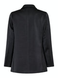 Jardin Heavy Sateen Blazer - Black