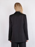 Jardin Heavy Sateen Blazer - Black