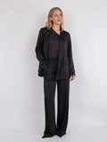 Jardin Heavy Sateen Blazer - Black