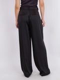 Alessandra Heavy Sateen Pants - Black