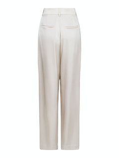 Alessandra Heavy Sateen Pants - Ivory