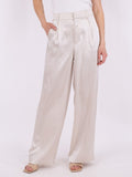 Alessandra Heavy Sateen Pants - Ivory