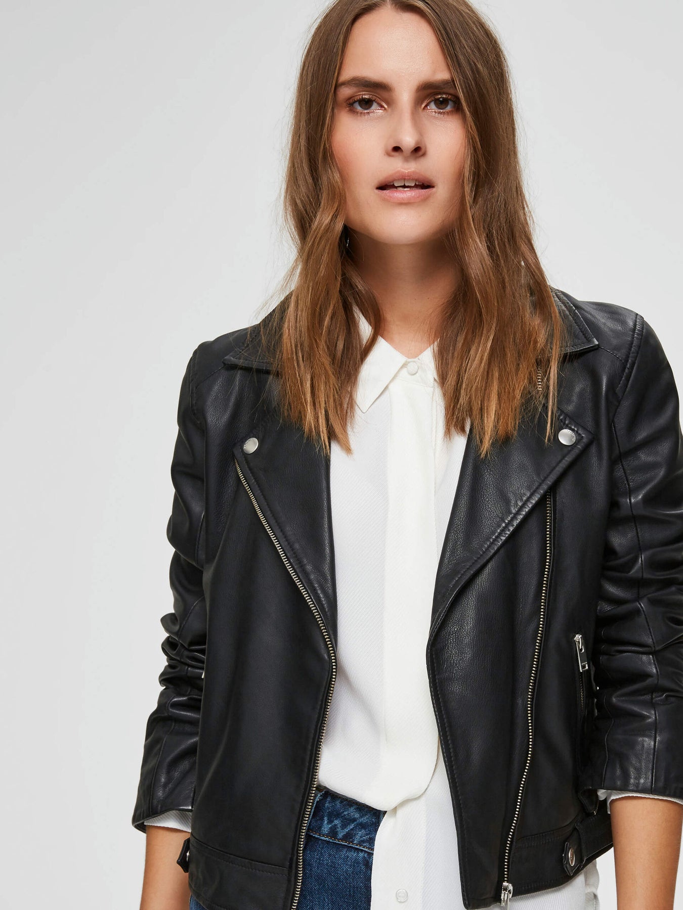 Katie Skinnjacka - Svart