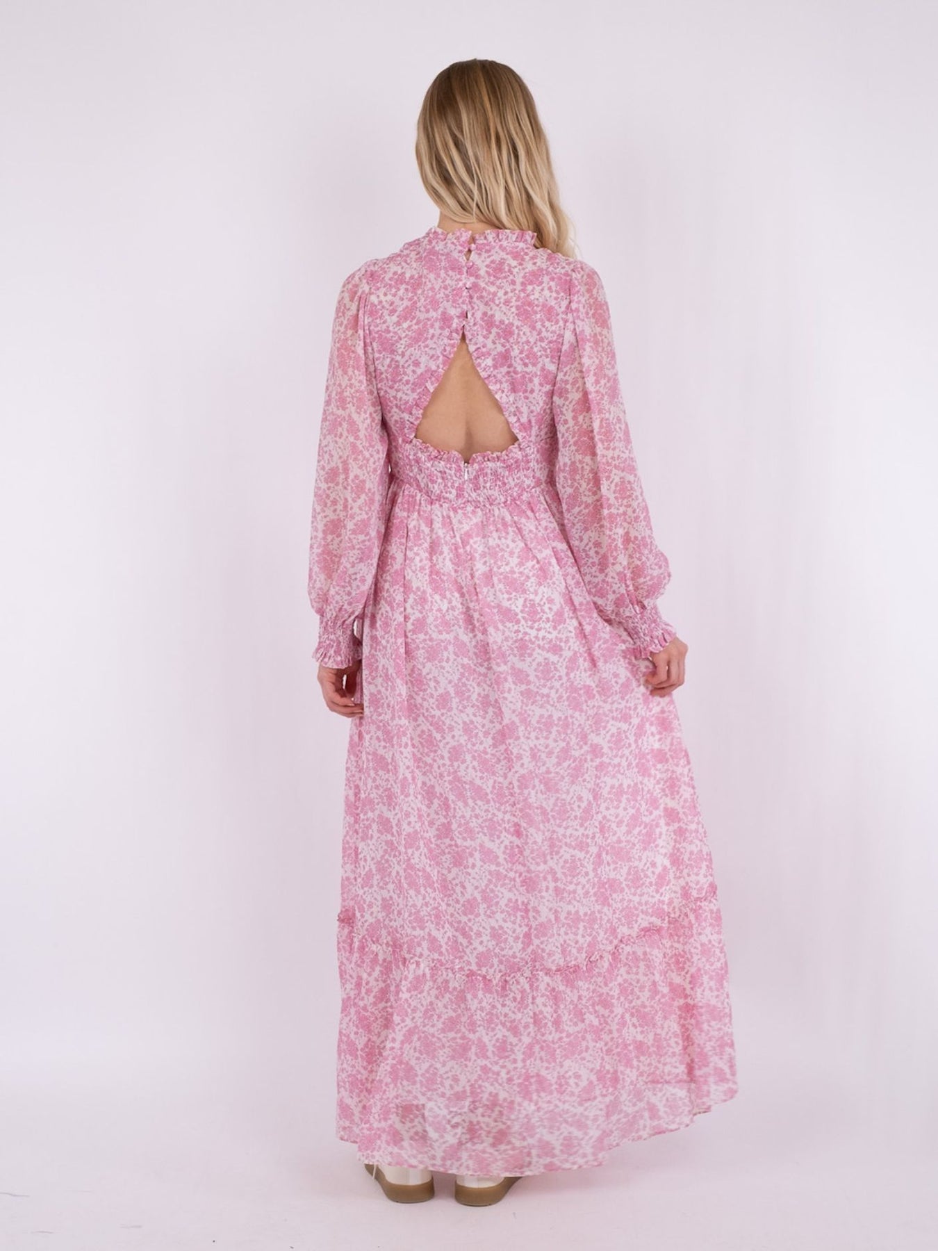Nisja Livly Flower Dress - Light Pink