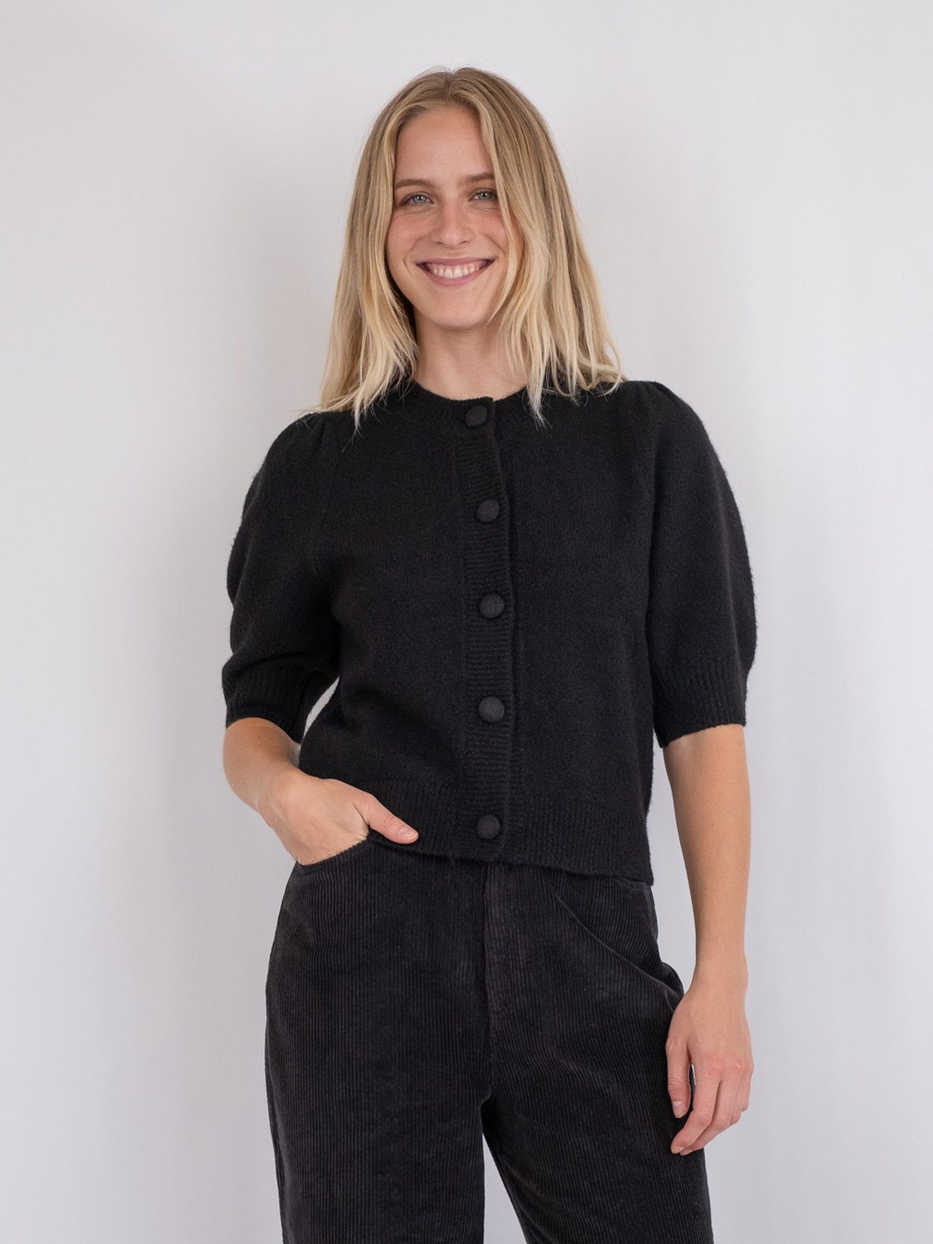 Trudy Knit Cardigan - Black