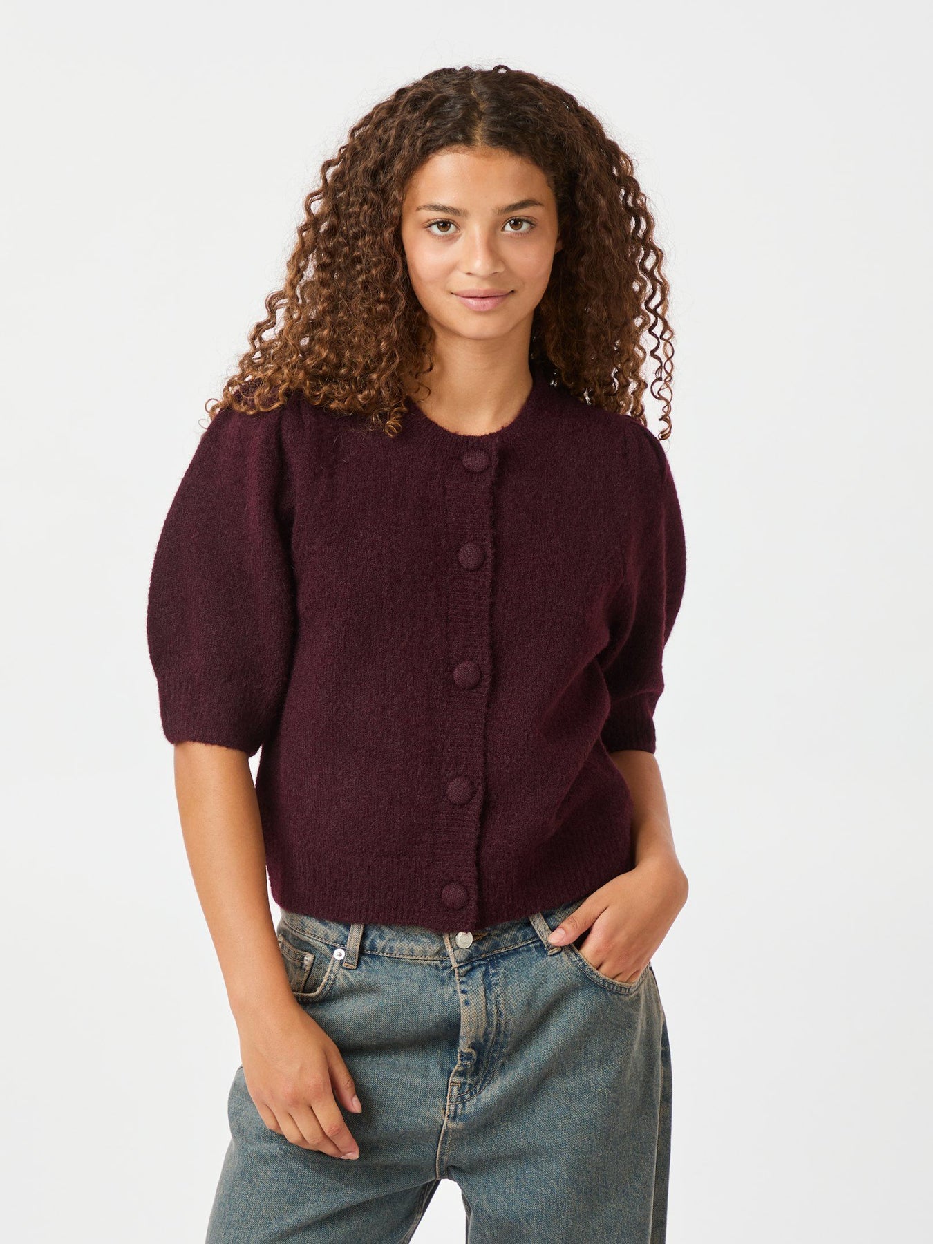 Trudy Knit Cardigan - Wine