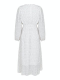 Louise Sheer Flower Dress - Off White