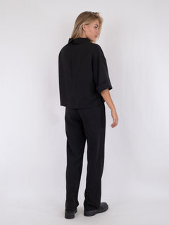 Arlo Crepe Jumpsuit - Black