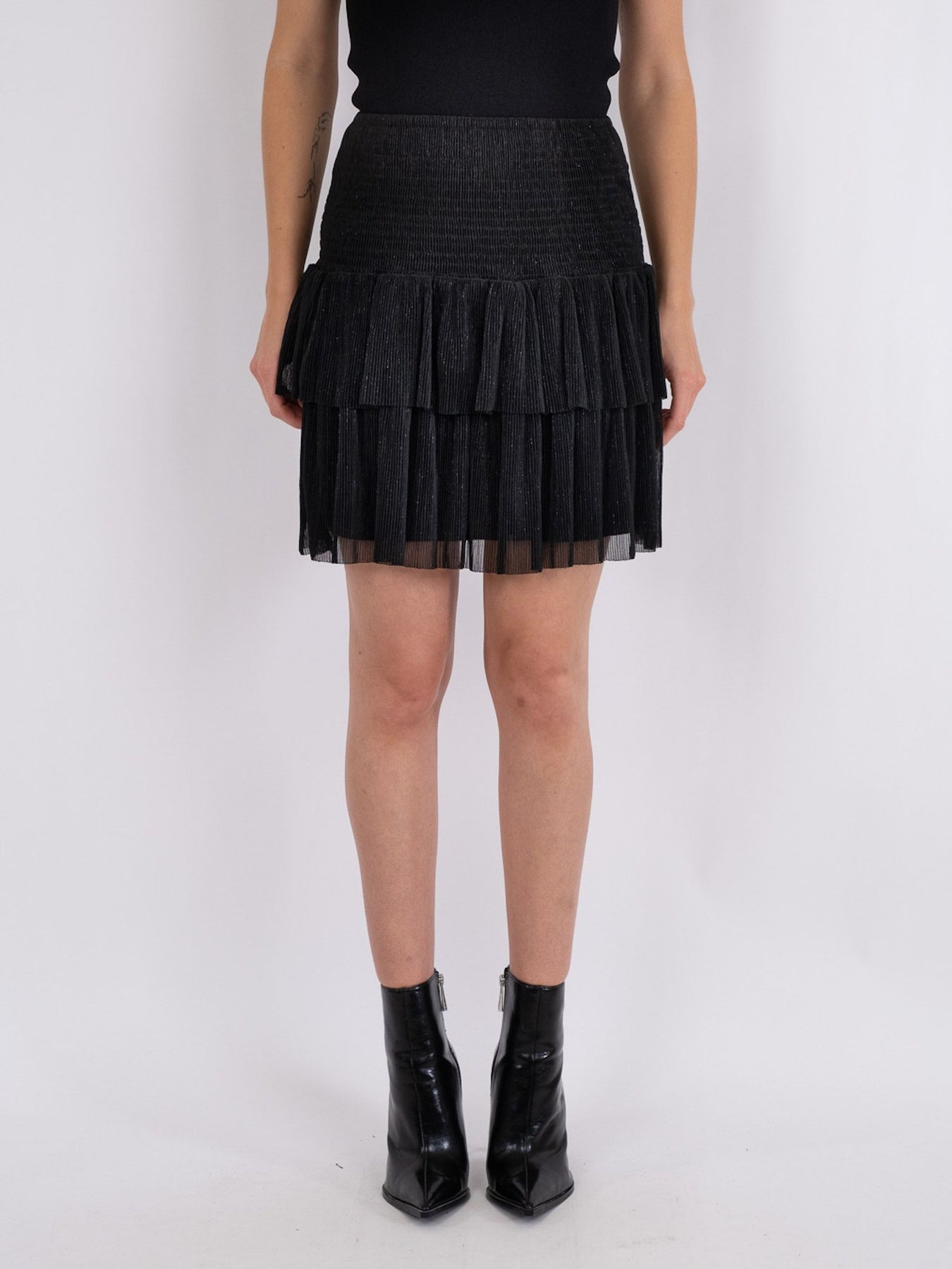 Carin Glitz Skirt - Black