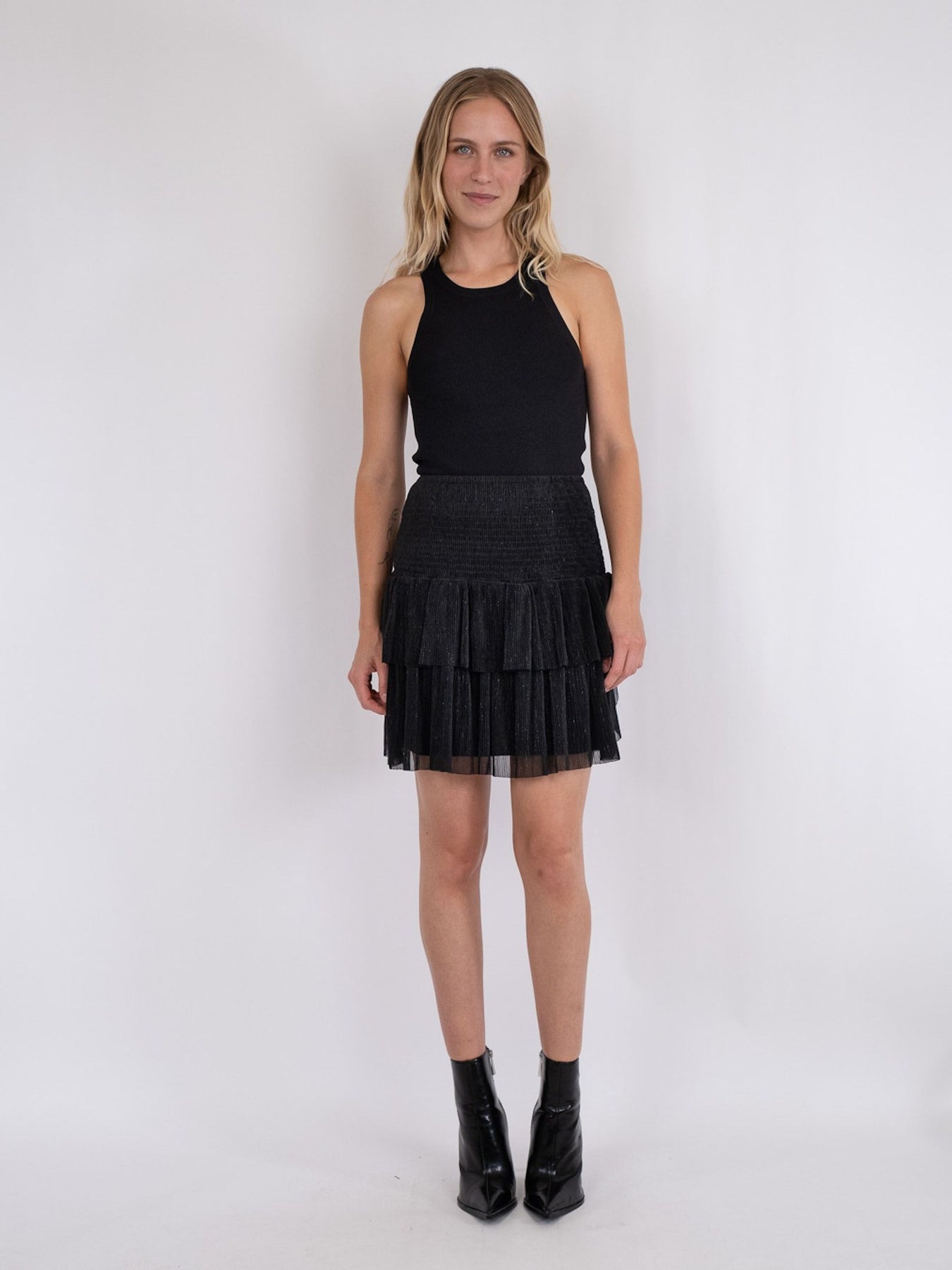 Carin Glitz Skirt - Black