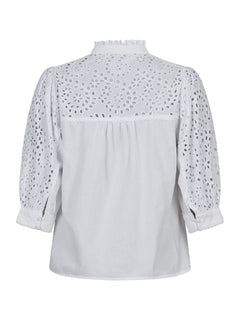 Kita Embroidery Blouse - White