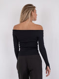 Jessy Knit Blouse - Black