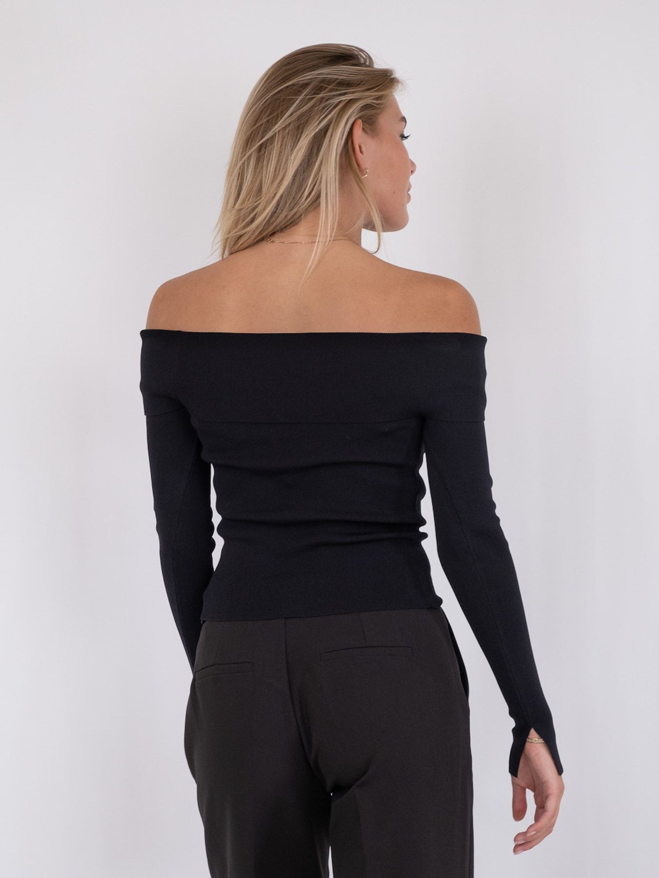 Jessy Knit Blouse - Black
