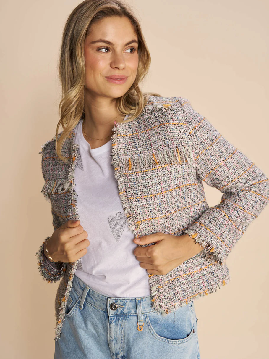 Ellis Boucle Jacket - Ecru