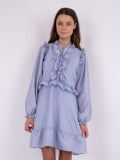 Zinka Solid Dress - Light Blue