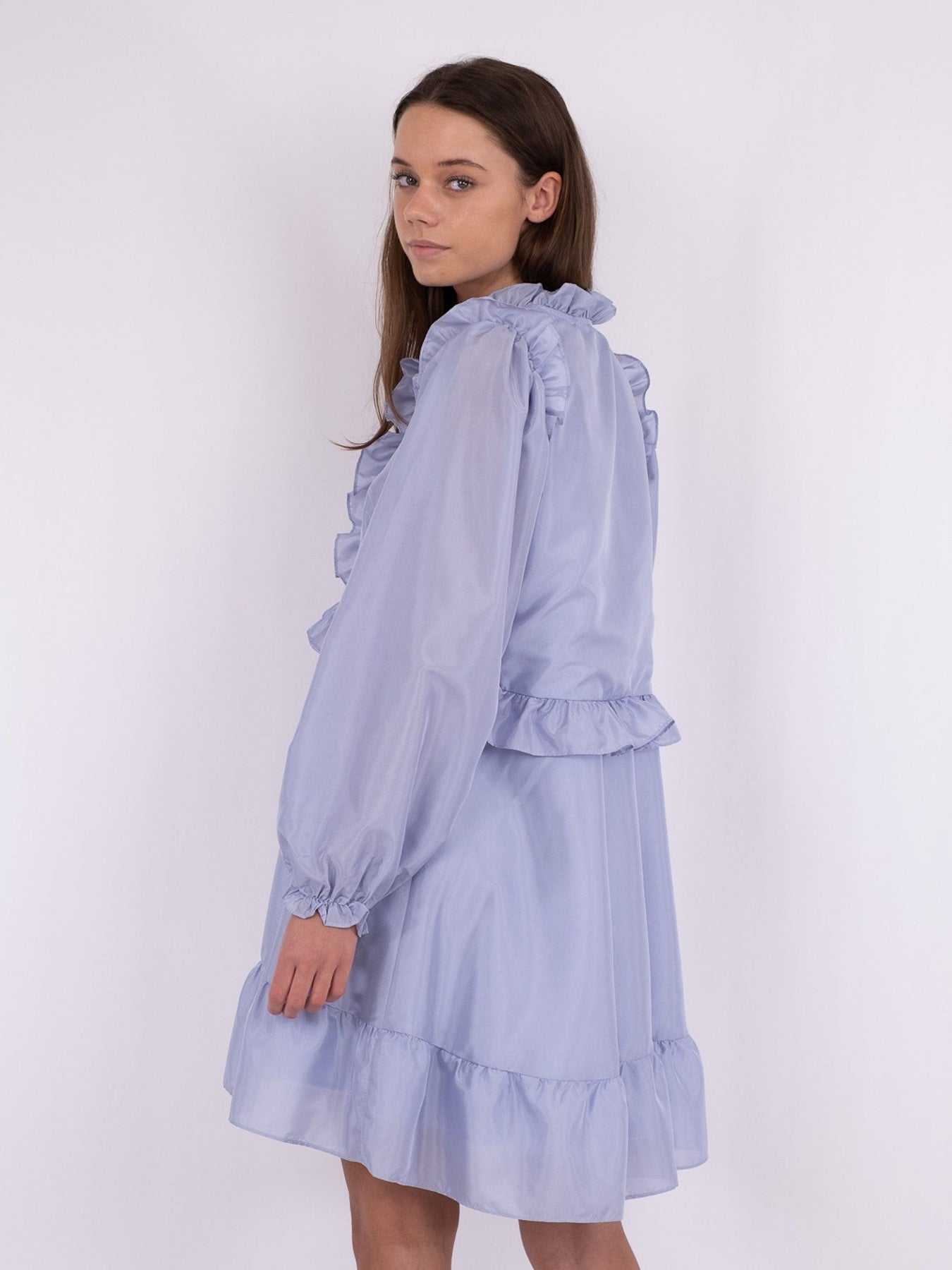 Zinka Solid Dress - Light Blue