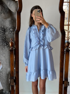 Zinka Solid Dress - Light Blue