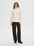Gabella Ls Knit High-Neck W - Birch Melange