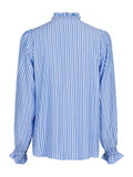 Brianna Stripe Blouse - Blue