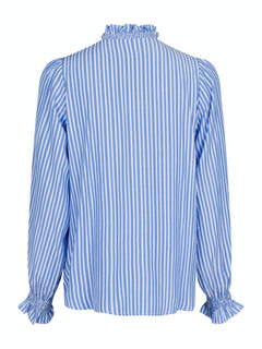 Brianna Stripe Blouse - Blue