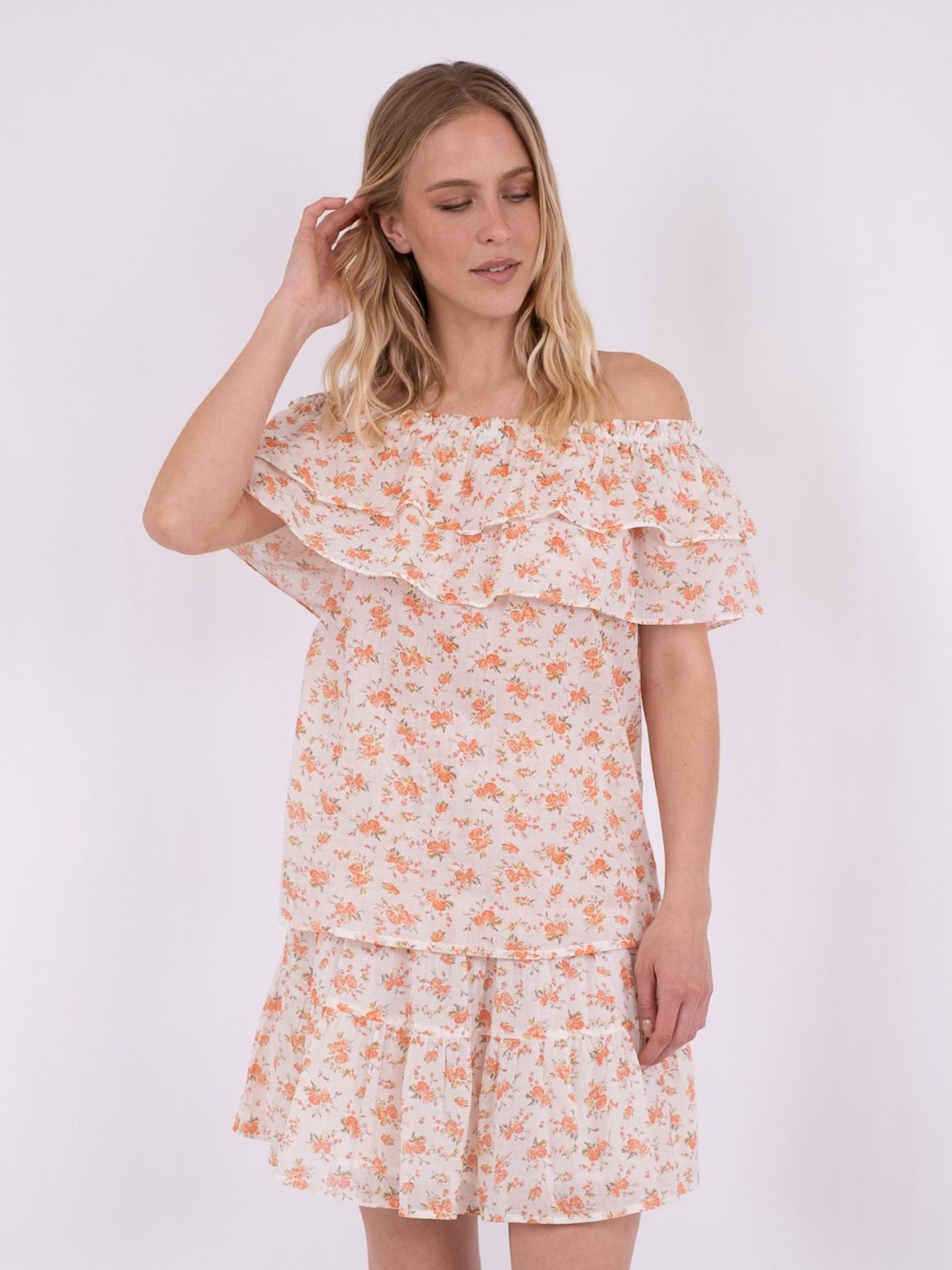 Austin Delicate Rose Top - Tangerine