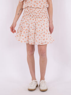 Cordova Delicate Rose Skirt - Tangerine
