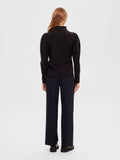 Fenja LS T-Neck Top - Svart