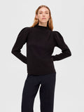Fenja LS T-Neck Top - Svart