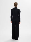 Fenja Ls T-Neck Top - Dark Sapphire