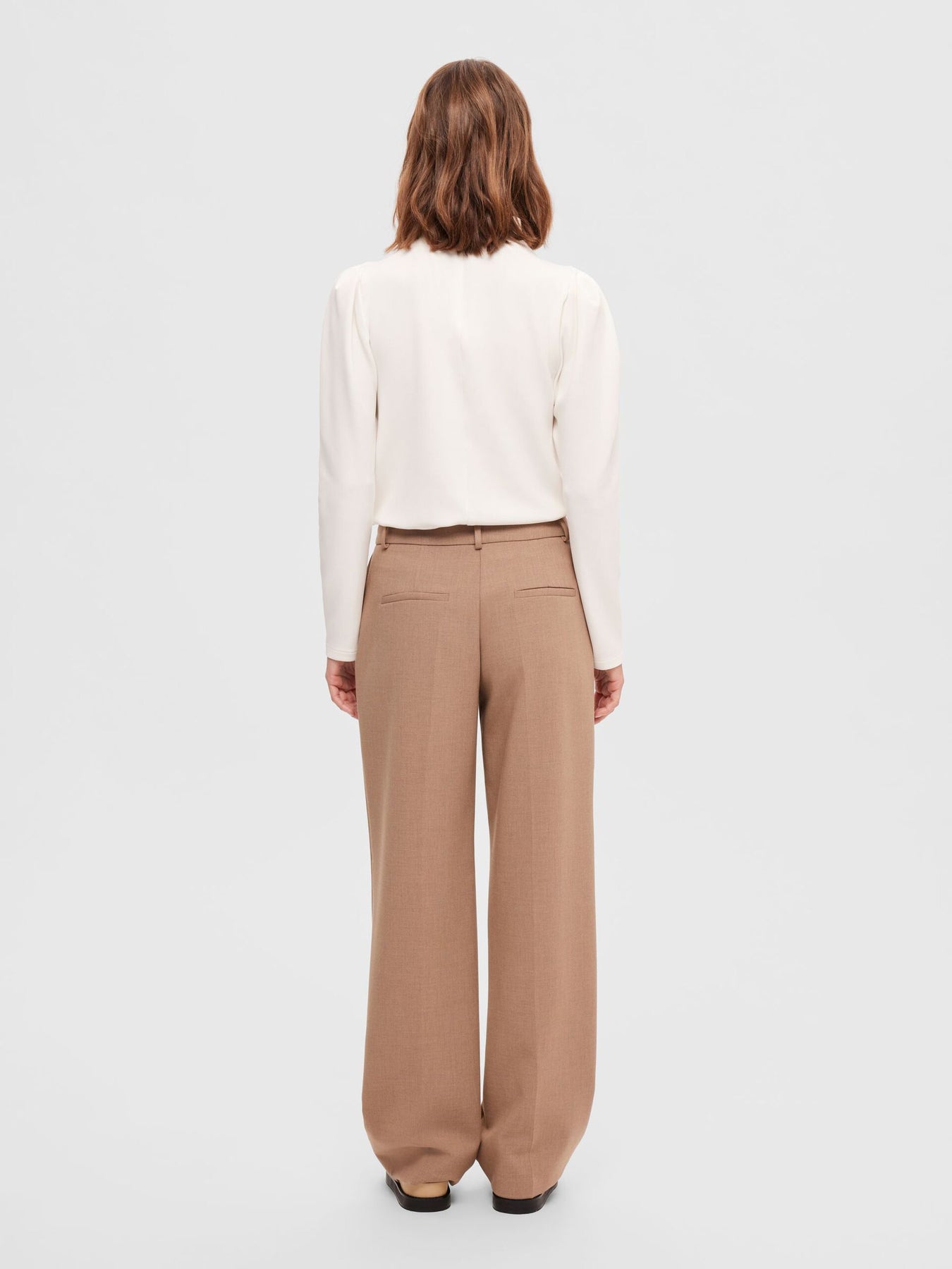 Fenja Ls T-Neck Top - Snow White