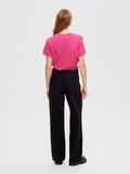 Myessential Ss O-Neck Tee - Fuchsia Purple