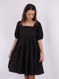 Jackelina Solid Dress - Black