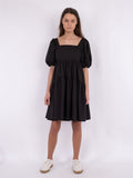 Jackelina Solid Dress - Black