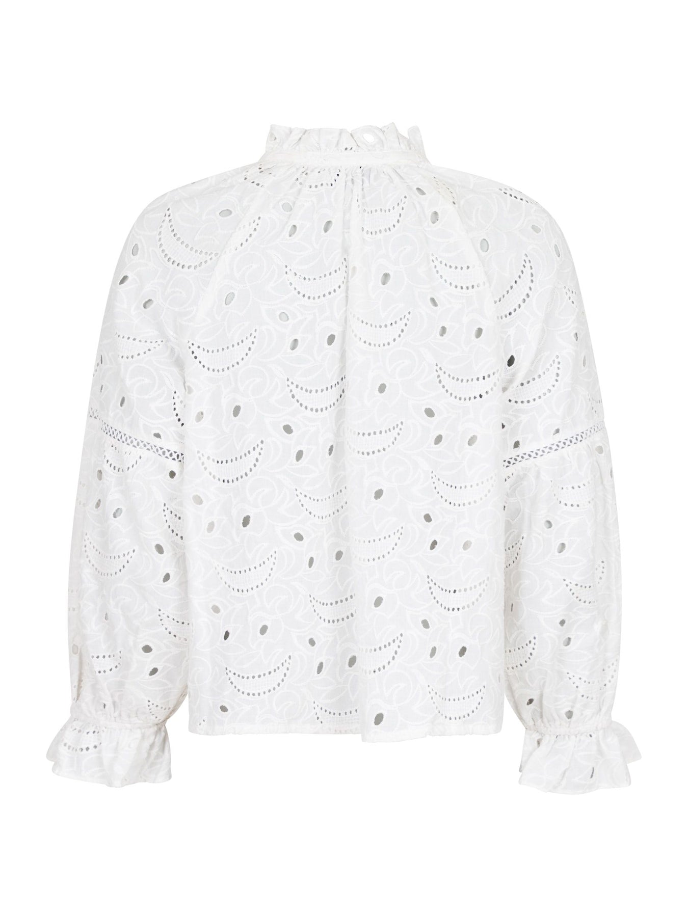 Micah Emb Blouse - White