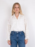 Micah Emb Blouse - White