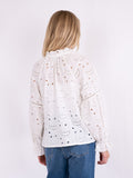 Micah Emb Blouse - White
