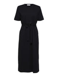 Essential Ss Ankle Tee Dress - Black