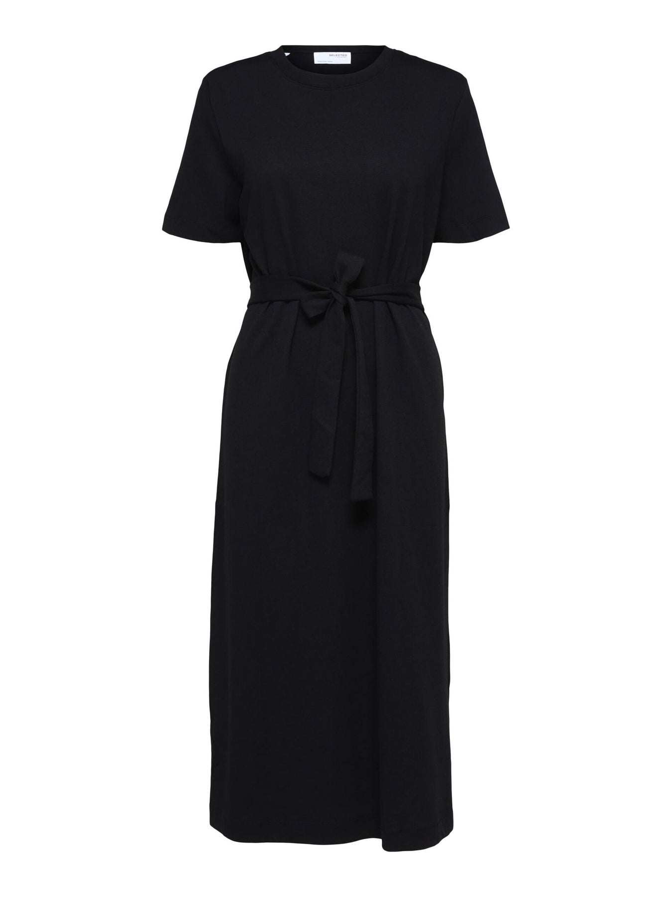 Essential Ss Ankle Tee Dress - Black
